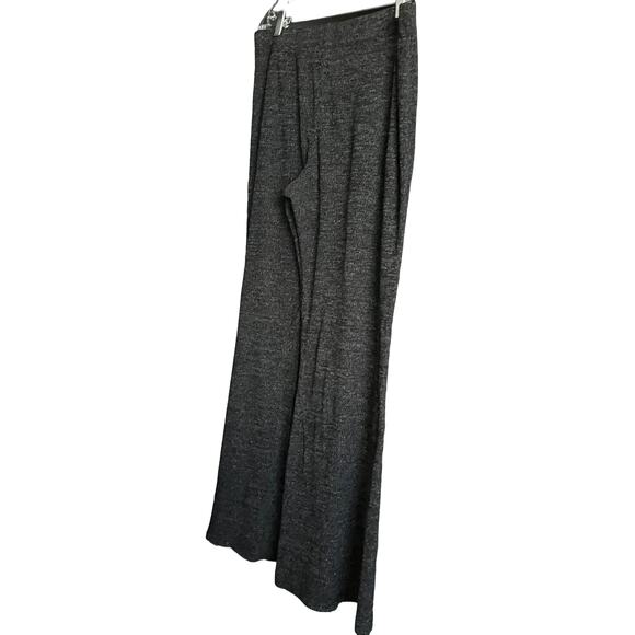 WILD FABL HI-RISE KNIT PANTS, WOMENS, 14 (TALL), HEATHER GRAY, WIDE LEG, PULL-ON - Picture 2 of 9